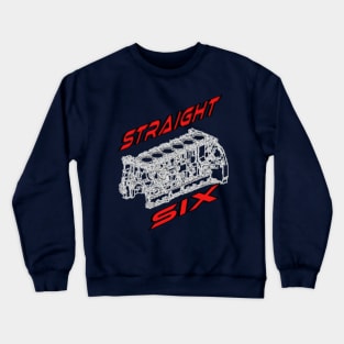 Engine Block Straight 6 (Red) Crewneck Sweatshirt